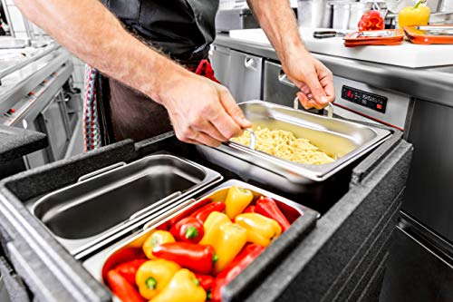 thermohauser GN 1/1 Gastrostar Thermobox - 21,5 Liter Volumen - 60 x 40 x 18 cm - Schwarz