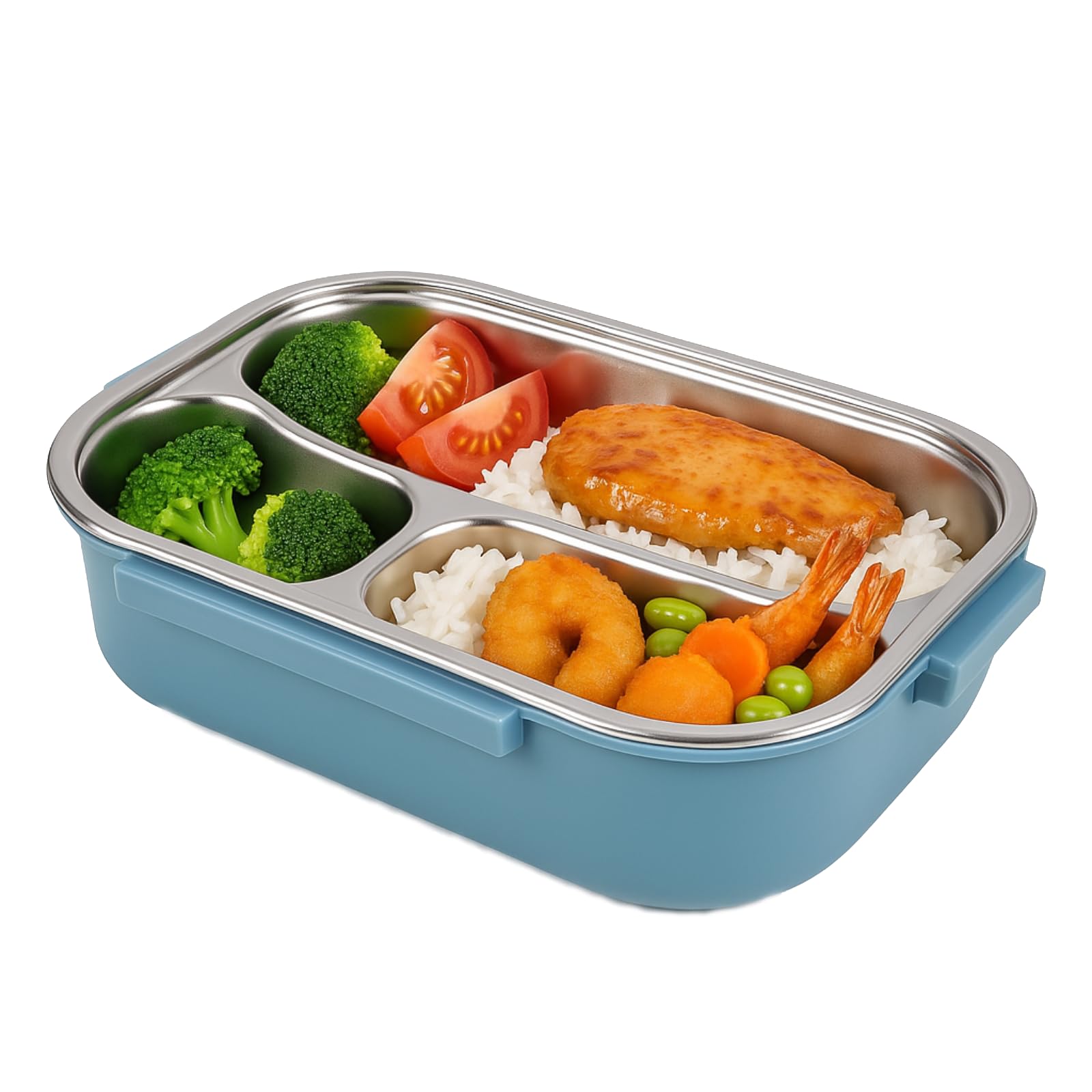Cocoarm Thermobehälter Für Kinder Isolierte Lunchbox Aus Edelstahl - Tragbarer Griff Und Löffelaufbewahrung (Blue)  
Coc